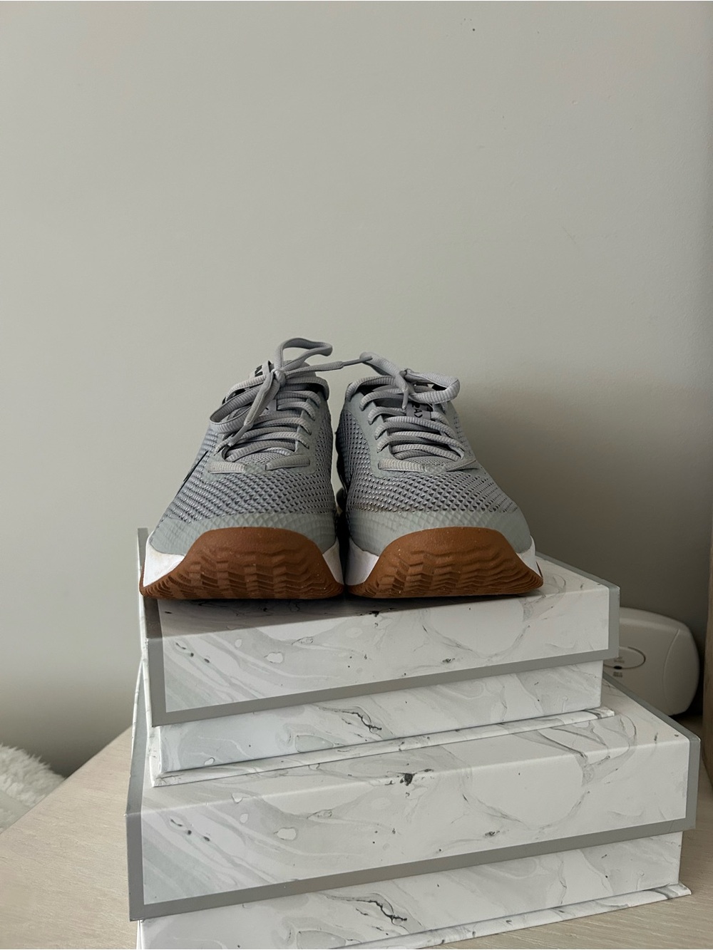 Nike Air Max Alpha Trainer 6 in Grey, Black and Gum - Picture 6 of 9
